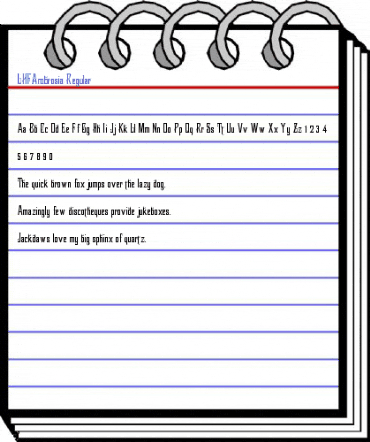 LHFAmbrosia Regular Font