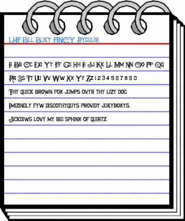 LHF Bill Blake FANCY Regular Font