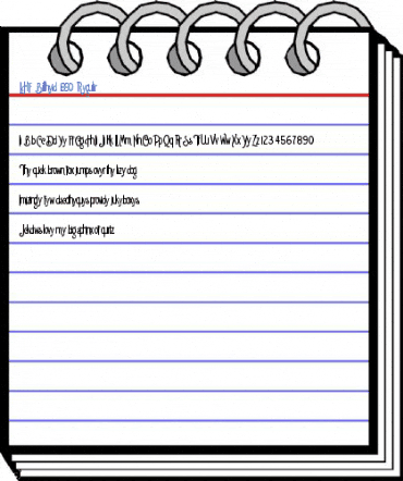 LHF Billhead 1890 Regular Font