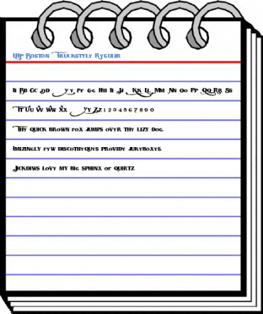 LHF Boston Truckstyle Regular Font