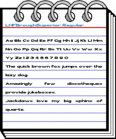 LHFBroughSuperior Regular Font