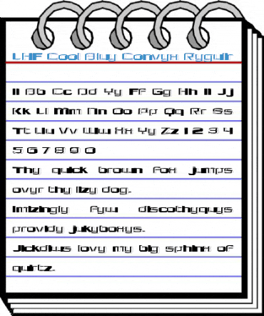 LHF Cool Blue Convex Regular Font
