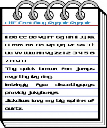 LHF Cool Blue Regular Regular Font
