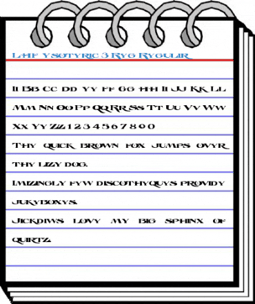 LHF Esoteric 3 Reg Regular Font