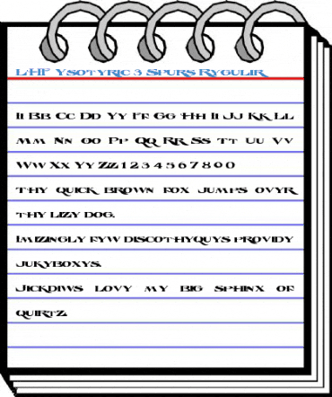 LHF Esoteric 3 Spurs Regular Font