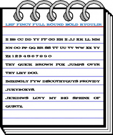 LHF Fancy Full Round Bold Regular Font