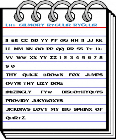 LHF Gilmore REGULAR Regular Font