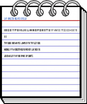 LHF Hamilton Nailhead Regular Font