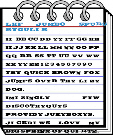 LHF Jumbo Spurs BASE Regular Font