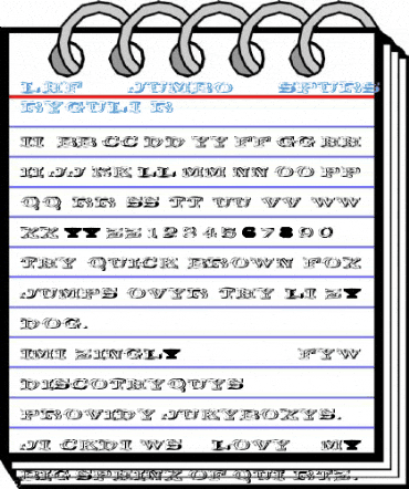 LHF Jumbo Spurs FULL Regular Font