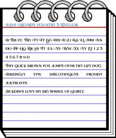LHF Lakeside Country 3 Regular Font