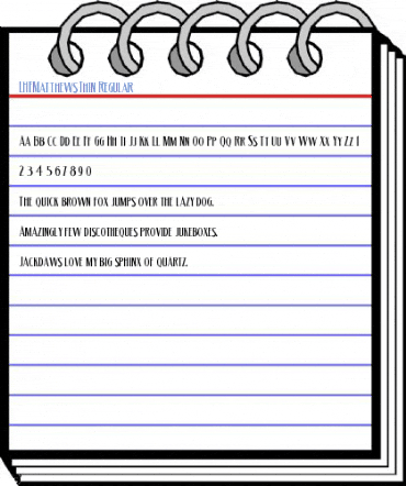 LHFMatthewsThin Regular Font