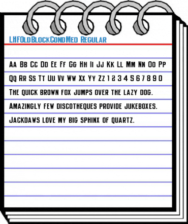 LHFOldBlockCondMed Regular Font