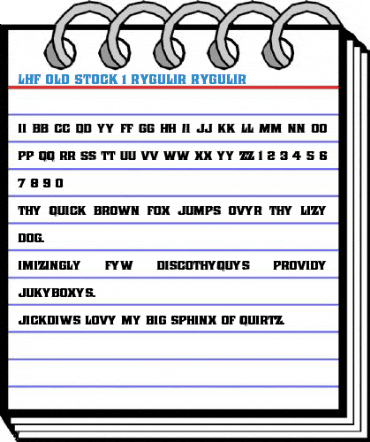 LHF Old Stock 1 Regular Regular Font