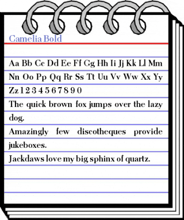 Camelia Bold Font