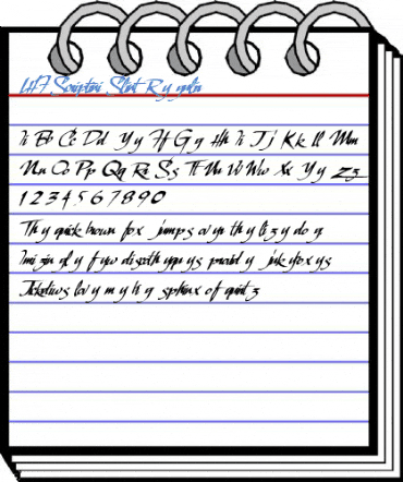 LHF Scriptana Slant Regular Font