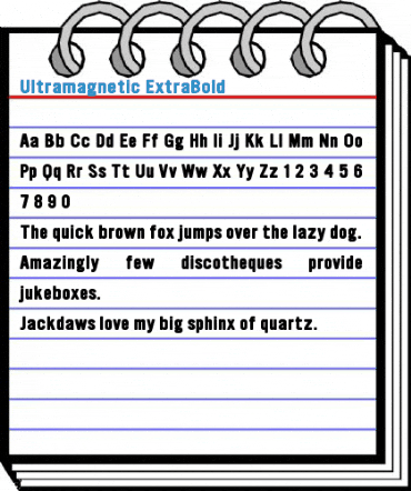 Ultramagnetic ExtraBold Font