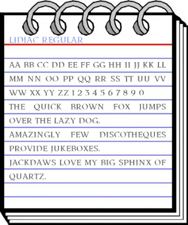 LidiaC Regular Font