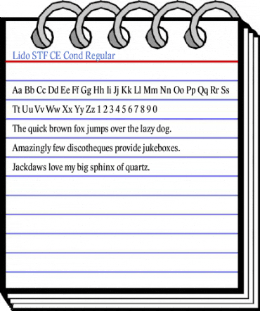 Lido STF CE Cond Regular Font