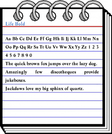 Life Bold Font