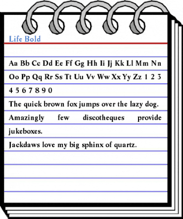 Life Bold Font