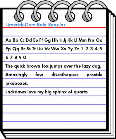 Limerick-DemiBold Regular Font