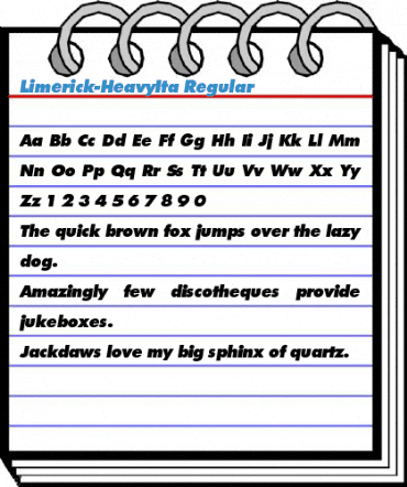 Limerick-HeavyIta Regular Font
