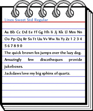 Linex Sweet Std Regular Font