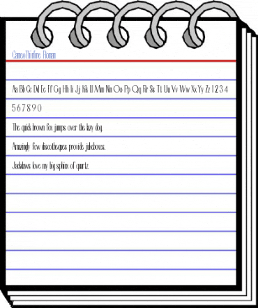 CameoThinline Roman Font