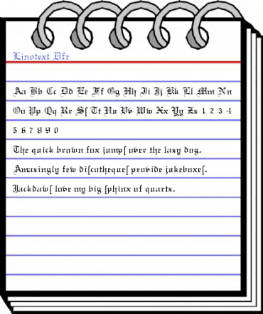 Linotext Dfr Font