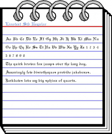 Linotext Std Regular Font