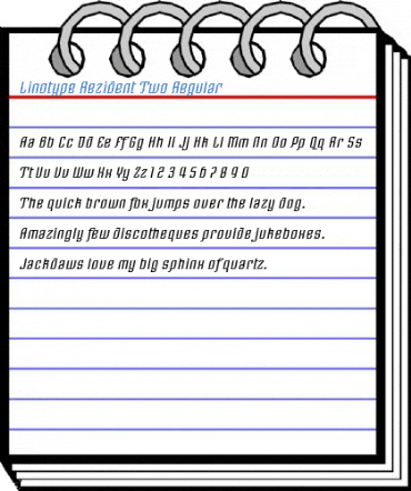 Linotype Rezident Two Regular Font