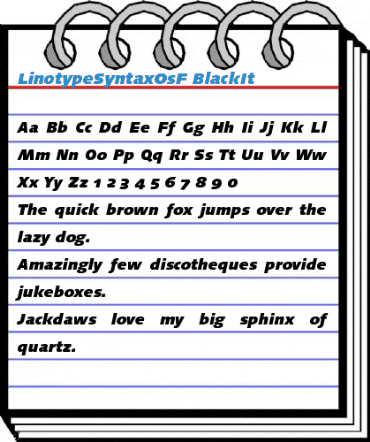 LinotypeSyntaxOsF Font