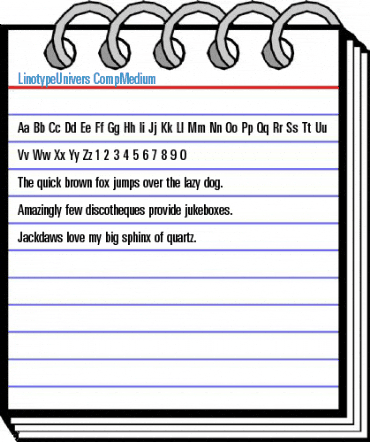 LinotypeUnivers CompMedium Font