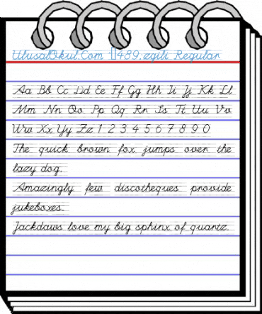 UlusalOkul.Com ǩzgili Regular Font