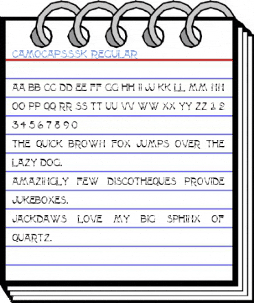 CamoCapsSSK Regular Font