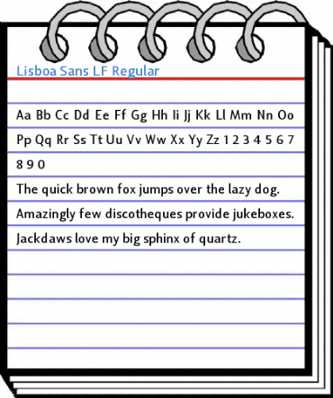 Lisboa Sans LF Regular Font