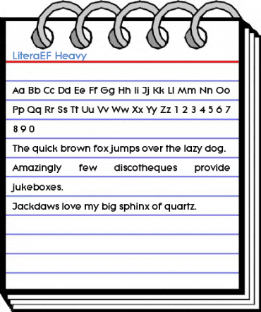 LiteraEF Heavy Font