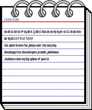 Lithia Italic Font