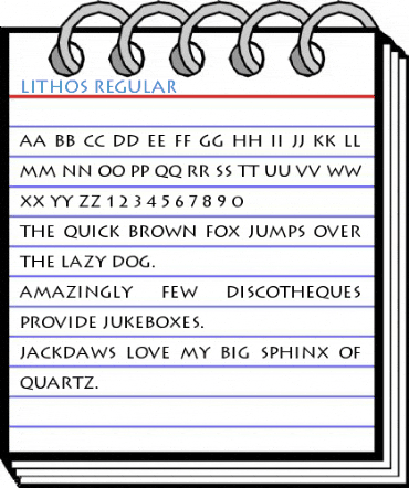 Lithos Regular Font