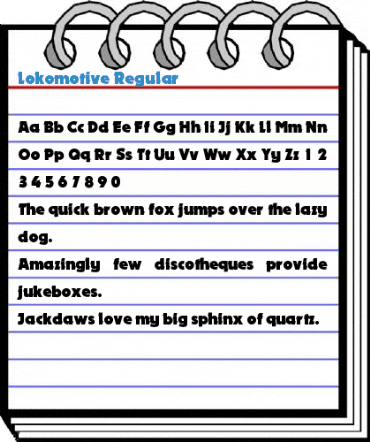 Lokomotive Regular Font