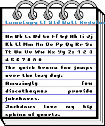 LomoCopy LT Std Butt Regular Font