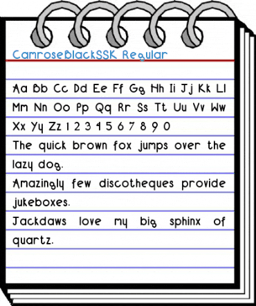 CamroseBlackSSK Regular Font