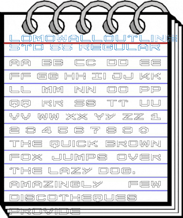 LomoWallOutline LT Std 55 Regular Font