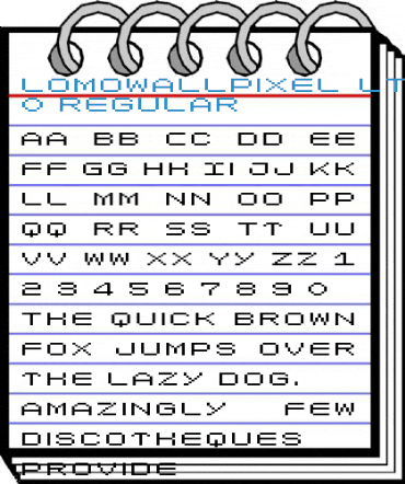 LomoWallPixel LT Std 0 Regular Font