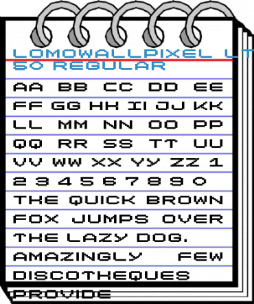 LomoWallPixel LT Std 50 Regular Font