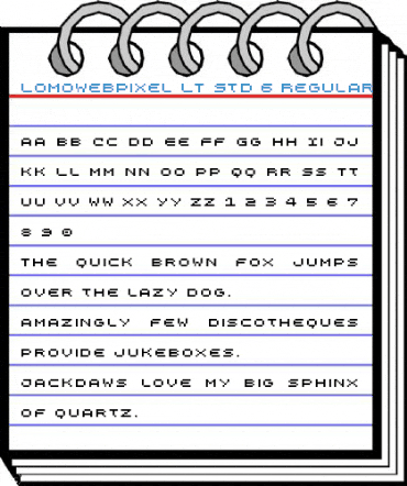 LomoWebPixel LT Std 6 Regular Font