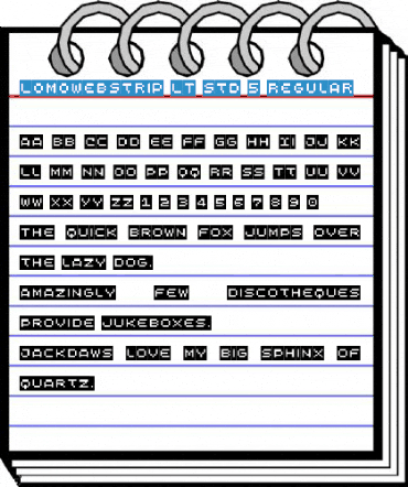 LomoWebStrip LT Std 5 Regular Font