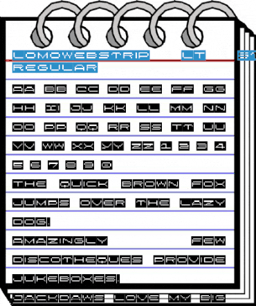 LomoWebStrip LT Std 9 Font