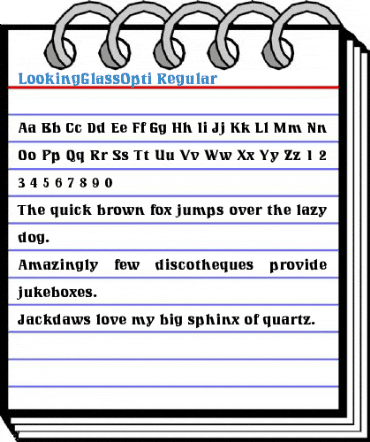 LookingGlassOpti Regular Font